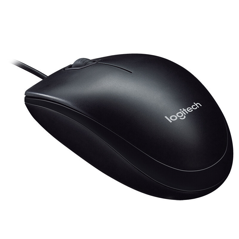 罗技(Logitech)M100r USB 光电鼠标 有线鼠标 即插即用 三年质保 办公鼠标 黑色
