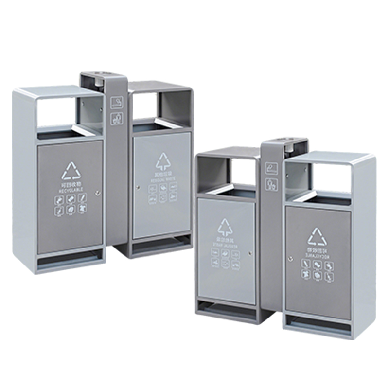 卫未来 户外垃圾桶 镀锌板88*33*98cm 个高清大图
