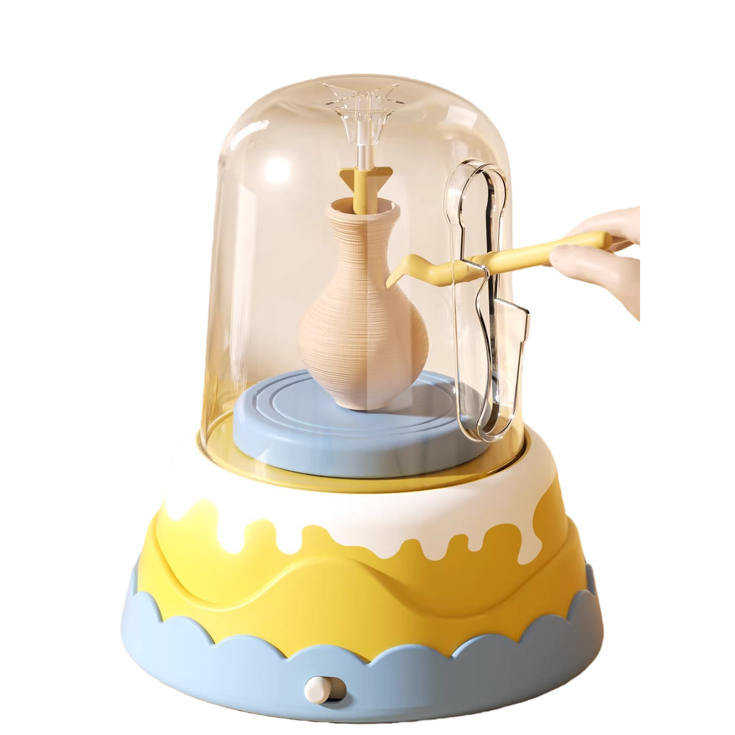 儿童电动陶艺机小学生软陶泥工具套装手工diy玩具6圣诞节生日1663高清大图