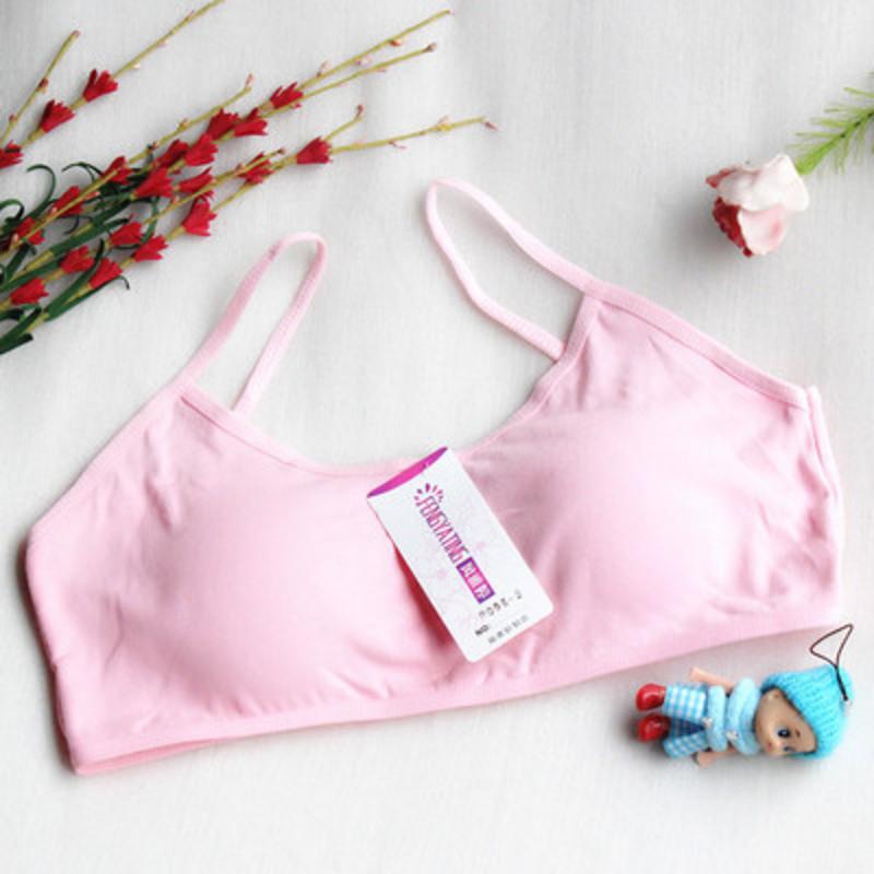 青少年初中学生小背心少女文胸高中女生发育期内衣纯棉141516岁视频