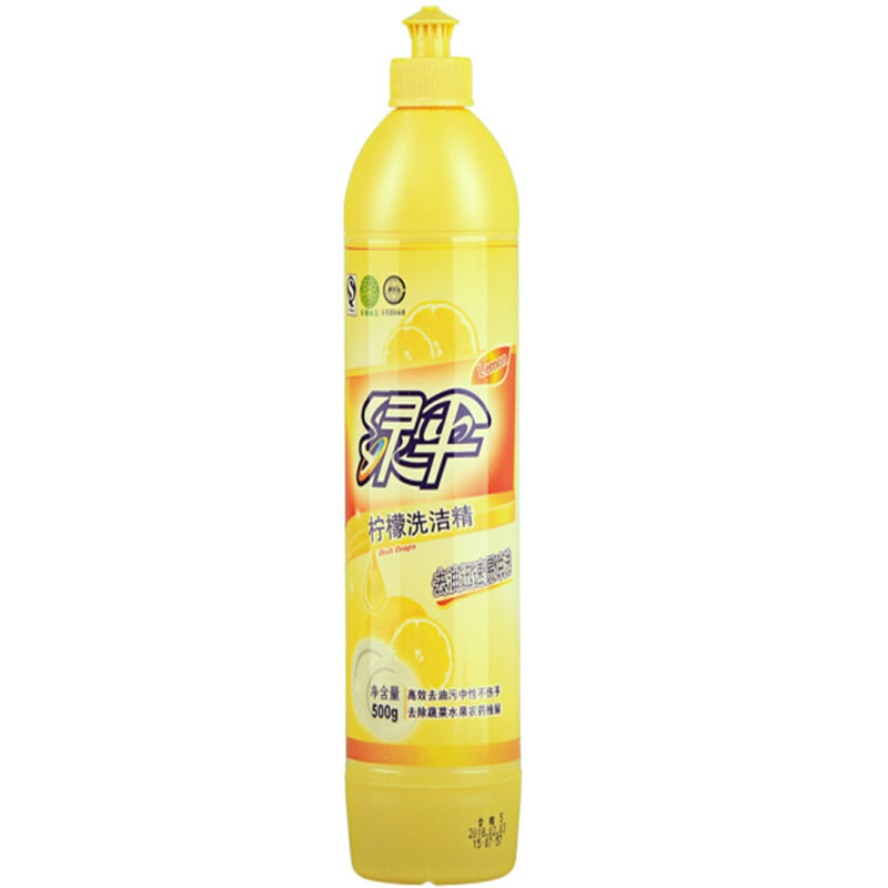 绿伞洗洁精500g/瓶(柠檬香型) 1/瓶装