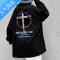 喻娄927高街暗黑荆棘锁链印花长袖T恤Oversize男女街头小众潮牌打底衫