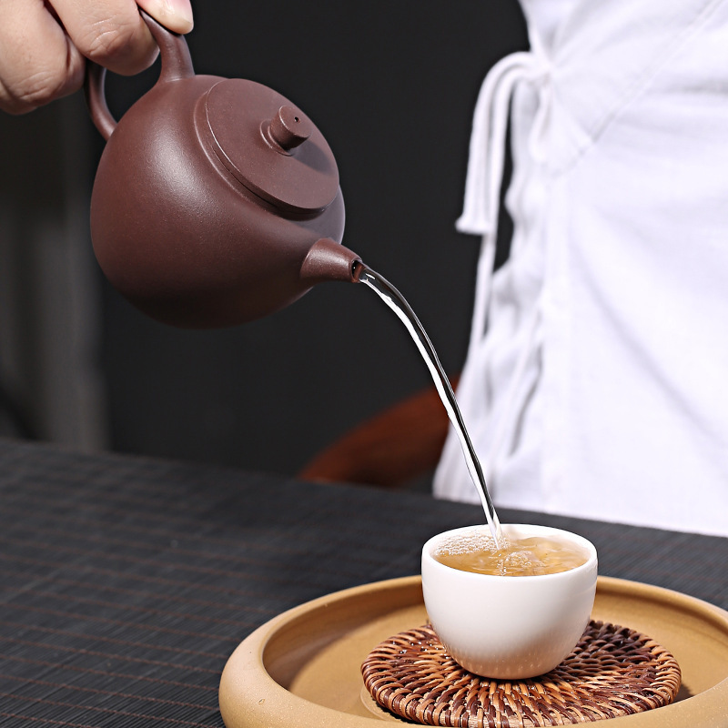 机车紫砂壶原矿紫泥纯全手工杨飞楠制巨轮珠茶具礼品定制