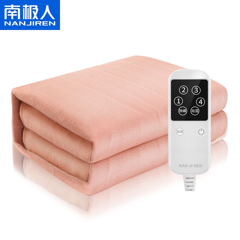南极人(NanJiren)电热毯TT150X80-24X排潮除螨四档温控智能定时电暖毯电褥子