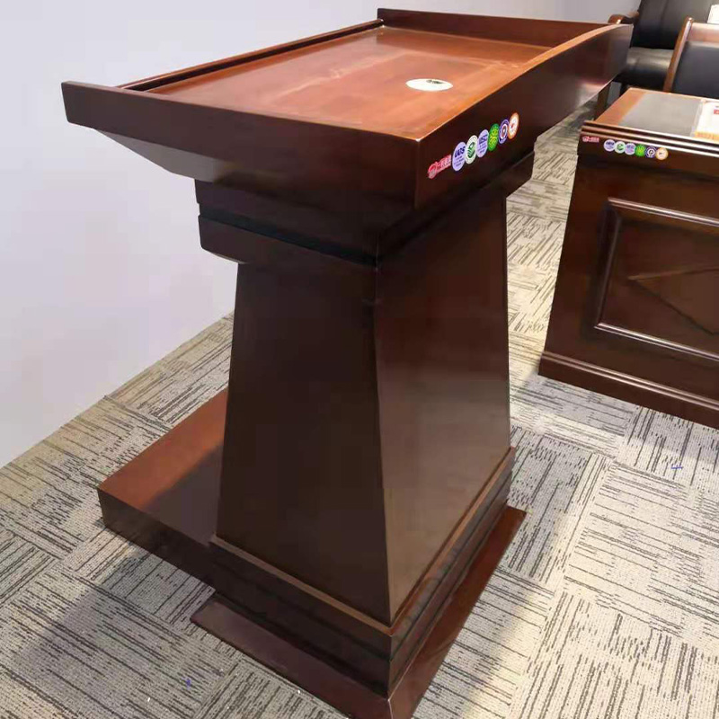 双朗 中式演讲台 SL-YL01ZHT 850*650*1150mm 胡桃色 张高清大图
