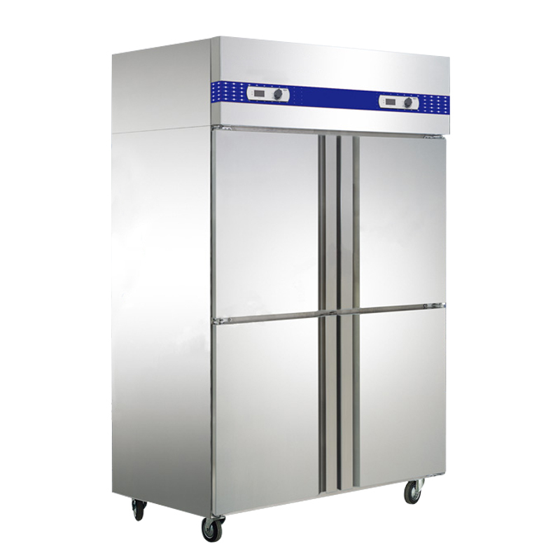 商用四门冰箱立式雪柜冷藏冷冻保鲜柜展示柜冷柜不锈钢冰箱厨房电冰柜