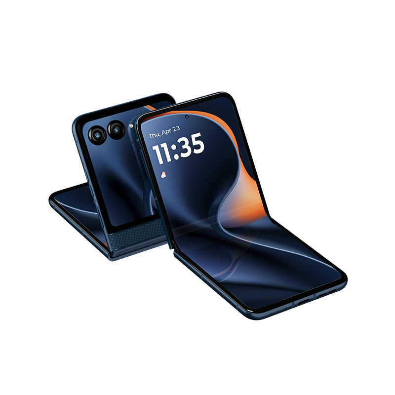 摩托罗拉moto razr 60 第六代折叠屏手机 60万次折叠认证 女生手机 8+256G 午夜苍蓝高清大图