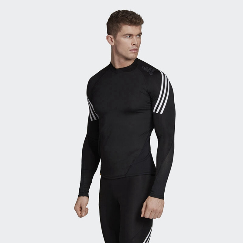 阿迪达斯adidas男款紧身长袖上衣DW8481