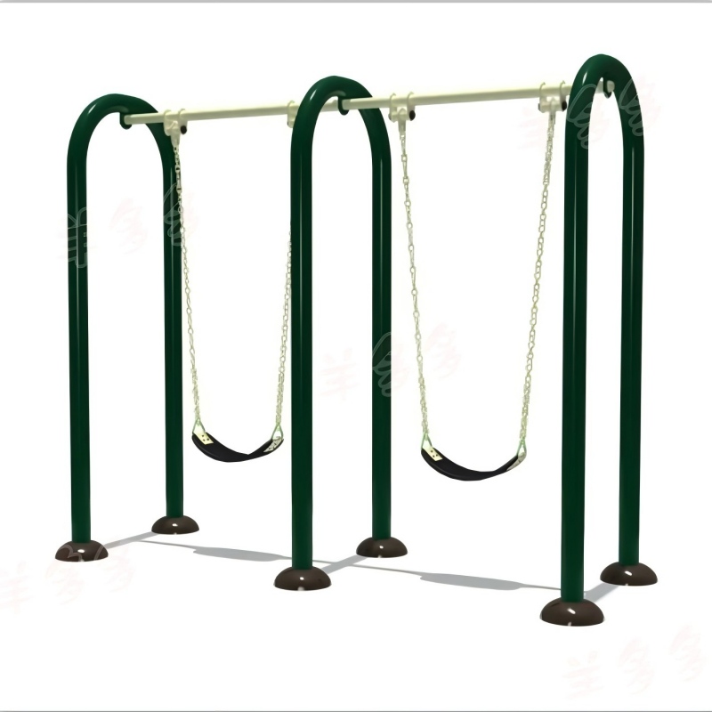 羊多多户外游乐设备双人秋千组合室外游乐场亲子小区秋千组合高清大图