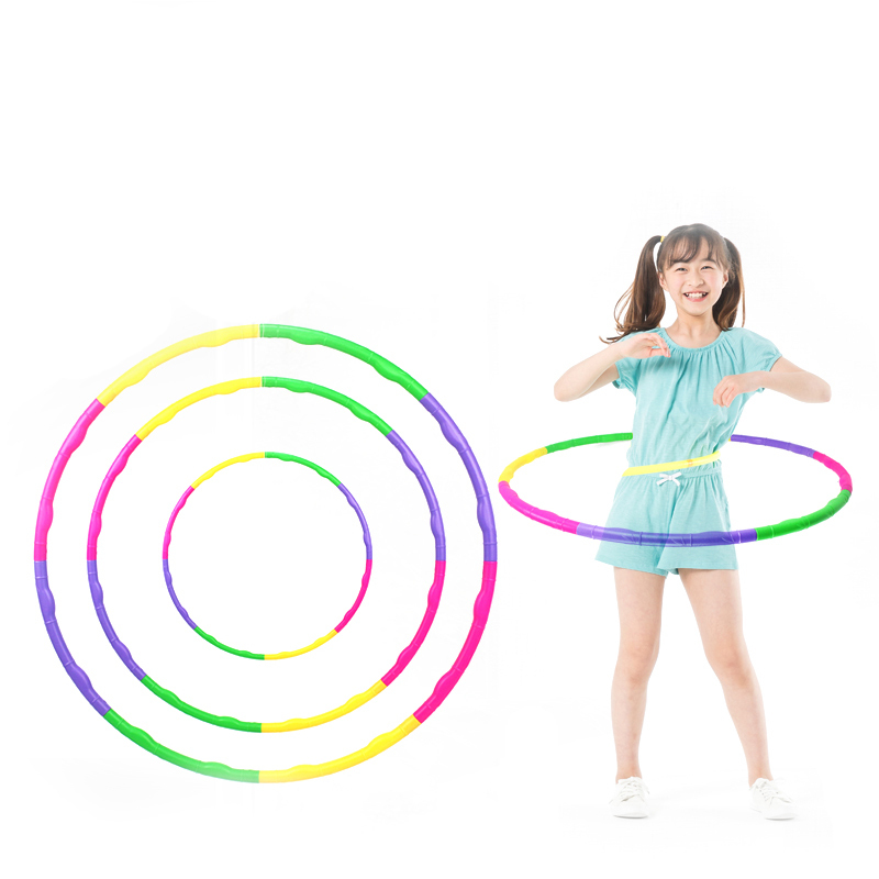 小孩儿童呼啦圈6岁幼儿园5初学者7小号可拆卸8小学生女专用呼拉圈