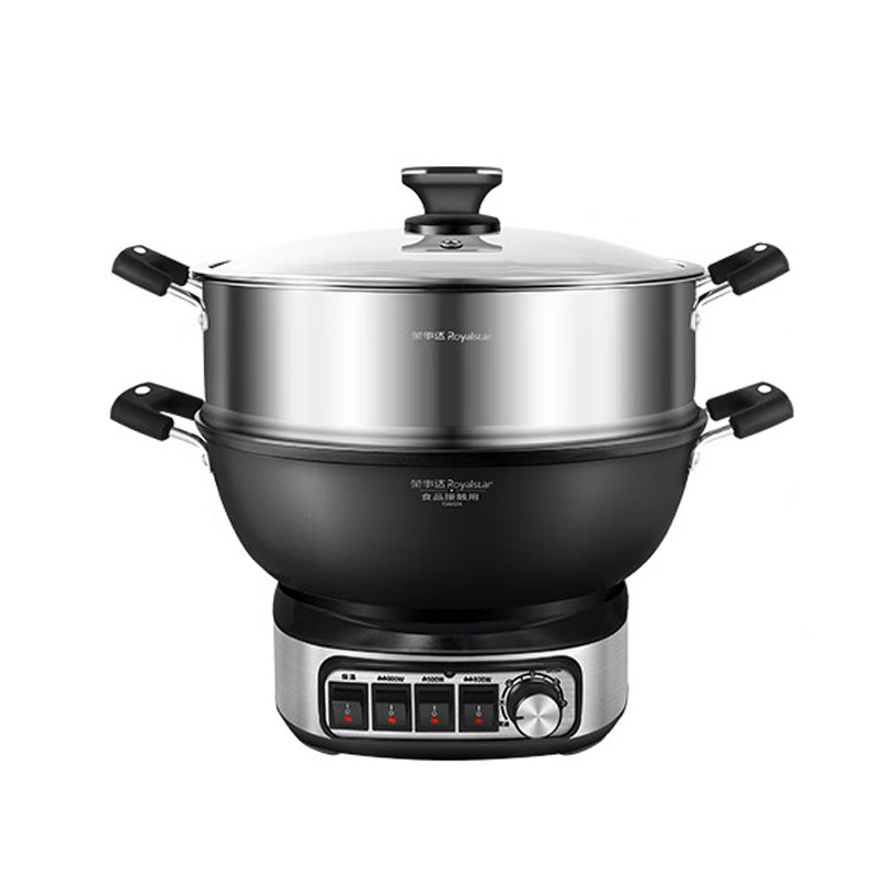 荣事达电炒锅4L蒸煮焖炒炸多功能家用炒锅单笼RDG-BY32T