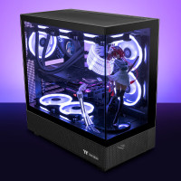 Thermaltake(Tt)钢影透S海景房机箱 电脑机箱(ATX主板/支持360水冷/270°全景/9风扇位