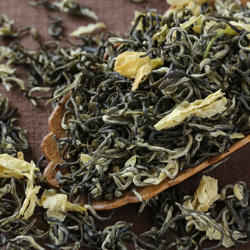 千山叶 茉莉花茶 125克/罐 雅安茉莉花 明前春茶 茉莉 绿茶 单罐 茶窝茶叶