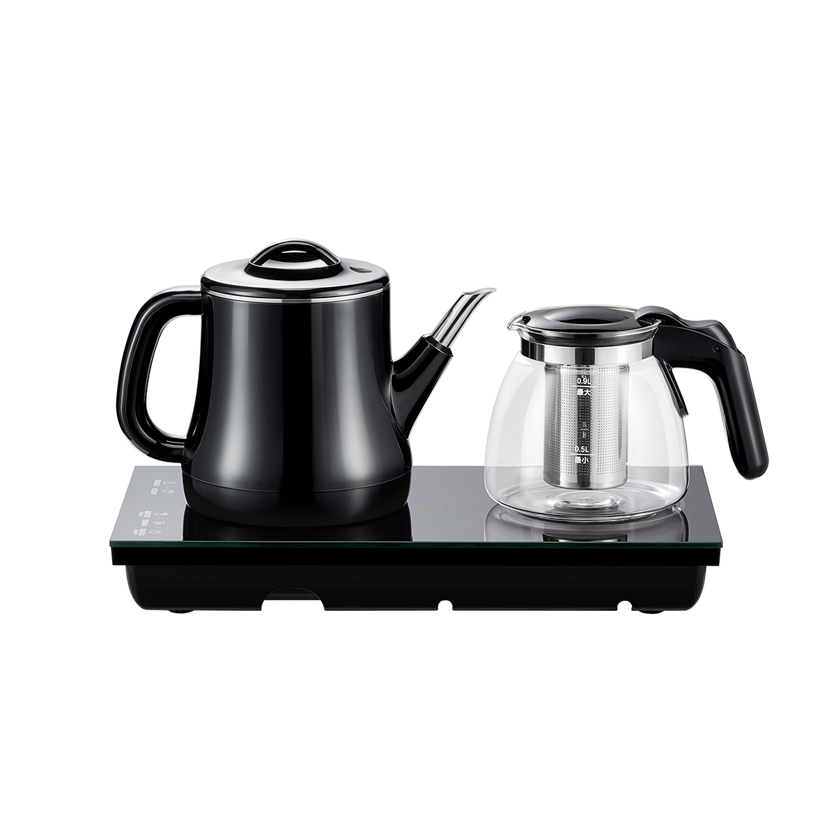 美的(Midea)全自动手柄上水电热水壶304不锈钢茶台一体0.7L电茶炉电水壶套装烧水壶电茶盘 MK-C12