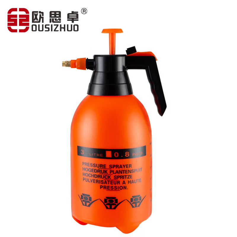 欧思卓塑料喷壶 橙色 3L
