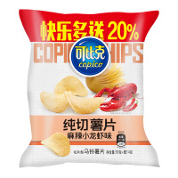 可比克 膨化食品 纯切薯片70g(麻辣小龙虾味)