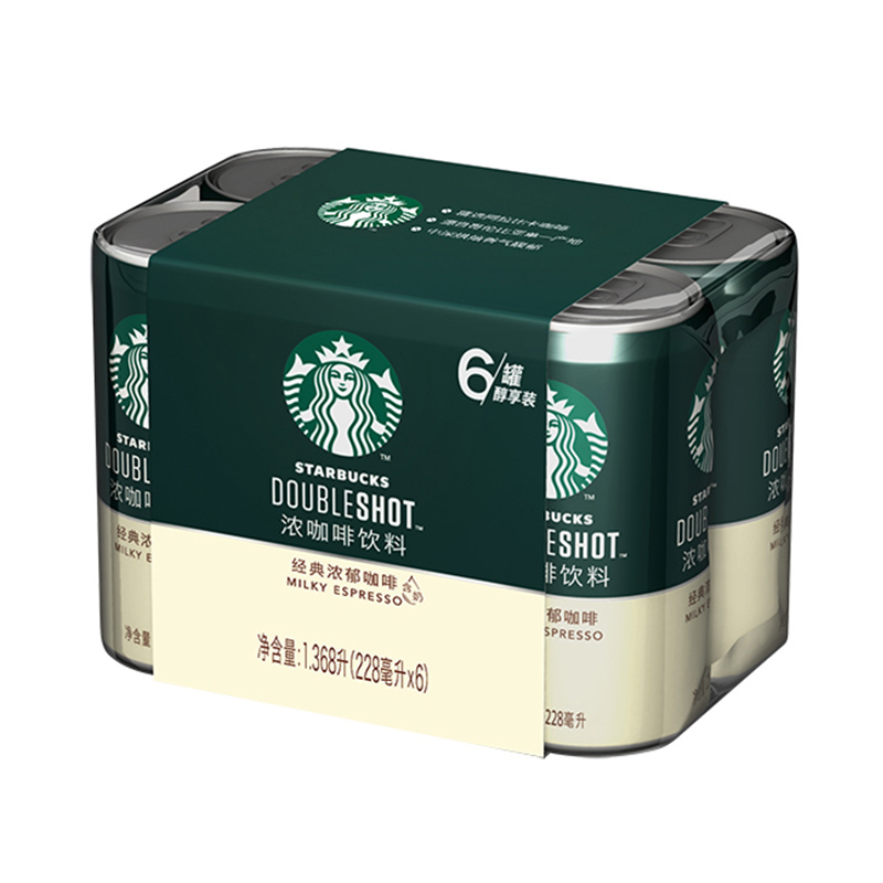 starbucks/星巴克星倍醇经典浓郁228ml*6 浓咖啡饮料