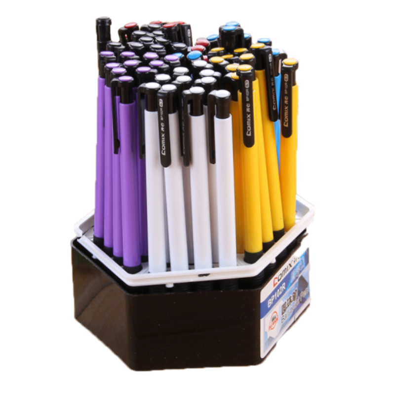 齐心BP102R 圆珠笔0.7mm 60支/盒-5盒起发