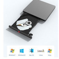 联想ThinkPad光驱 笔记本台式机USB 超薄外置移动光驱DVD刻录机 超薄USB/TYPE-C双接口升级款