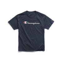 Champion 冠军 男女同款字母logo休闲圆领短袖T恤 美码偏大一码