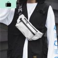 斜挎包男ins火斜跨单肩男士腰包胸包女青年多功能学生帆布运动NEWLAKE 311#银
