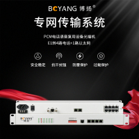 博扬(BOYANG)BY-4E1-1E PCM电话语音复用设备光端机 E1转4路电话+1路以太网 机架式 1对价