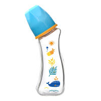 M&M弧形玻璃奶瓶海洋系列(150ml标口) 适用于0-3岁宝宝