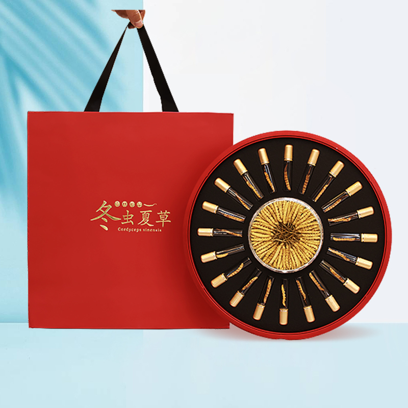 宝丰堂藏冬虫夏草头期干货5根/克20克新鲜干虫草礼盒装