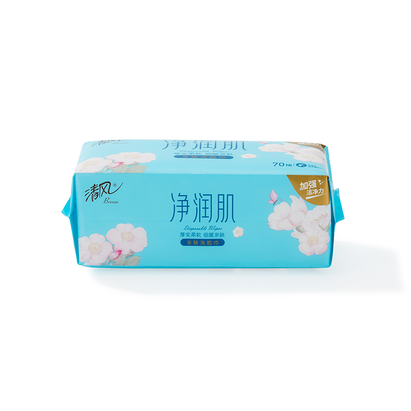 清风净润肌70抽方包棉柔巾-BCB70F高清大图