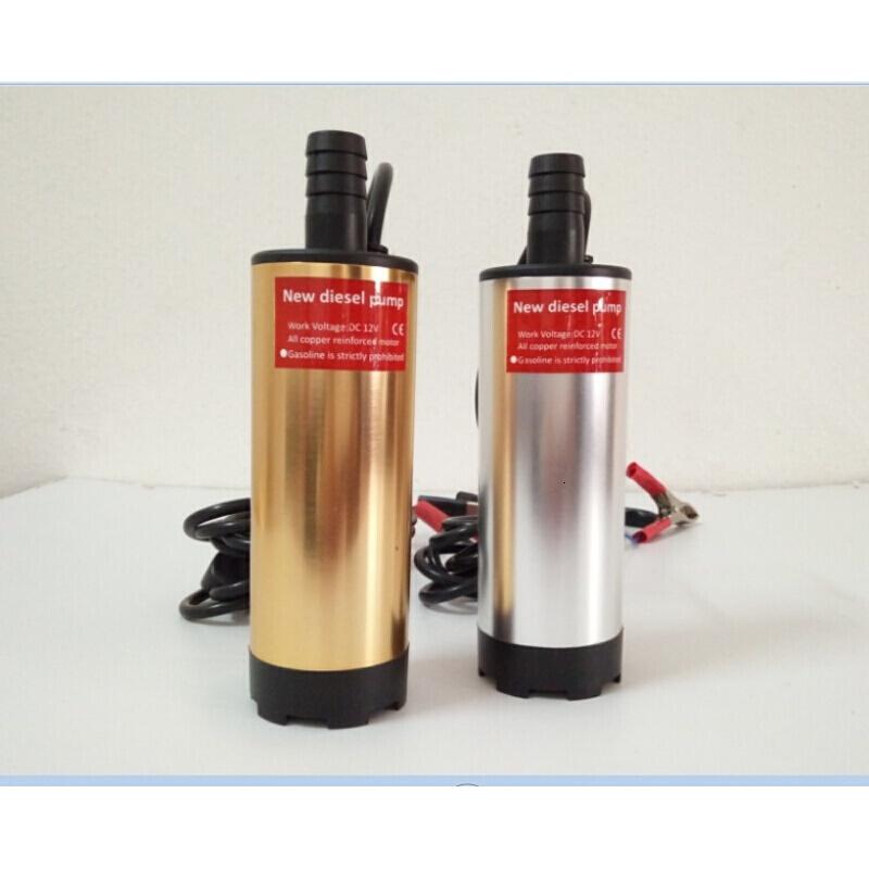 汐岩便捷式遥控型12V24V直流潜水泵车载点烟器抽油泵抽酒泵电动加油泵 新款大号12V点烟头加长滤网高清大图