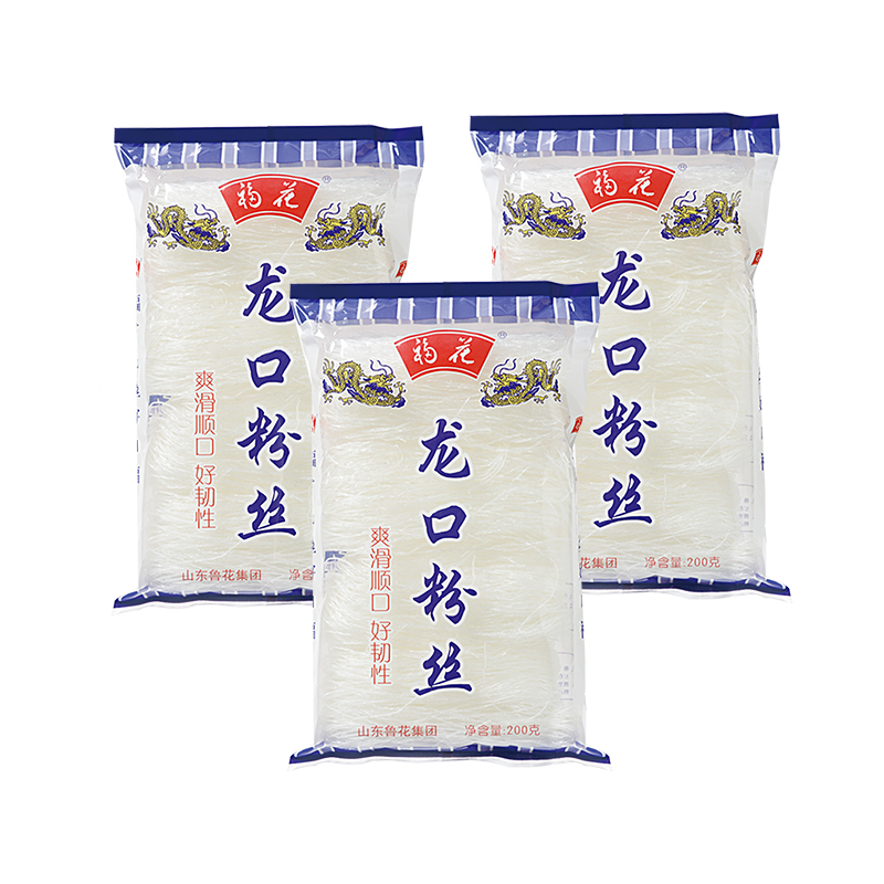 鲁花粉丝200g*3山东特产绿豆花甲粉丝