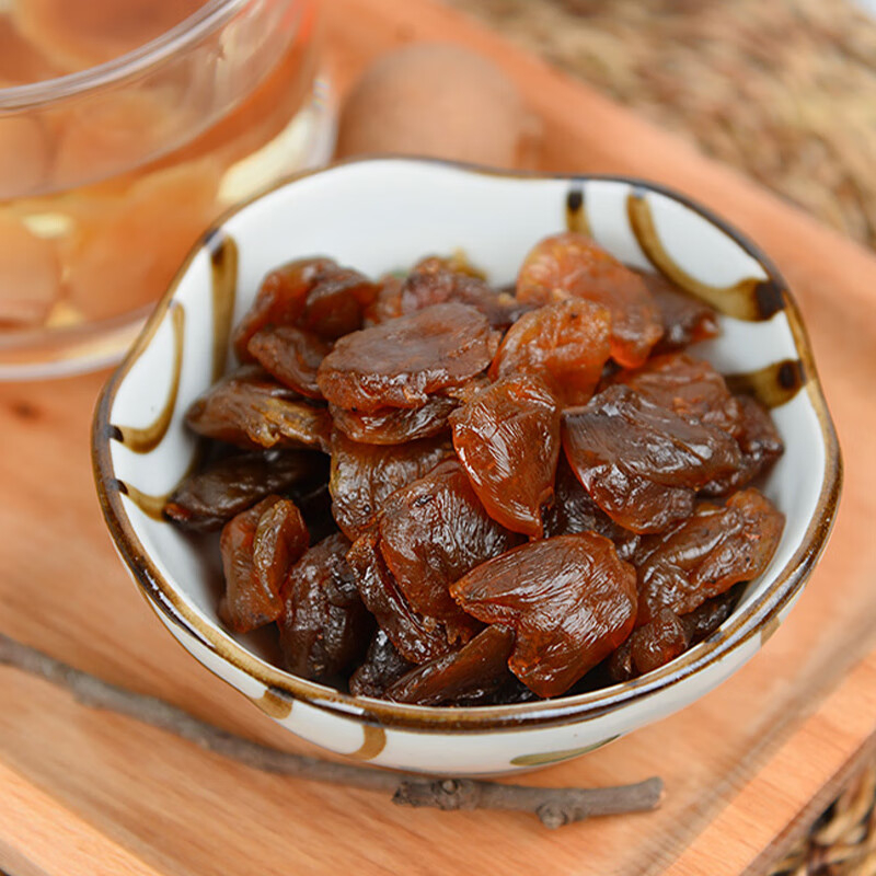 绿帝桂圆肉肉厚软糯香甜回味果味浓郁味美甘甜干度适中无核软韧200g高清大图