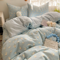 a类双层纱被套单件家用双人被罩单买南通学生宿舍单人床上用品_12 单被套1.8*2.2m 项天歌【A类双层纱/亲肤柔软/透气】