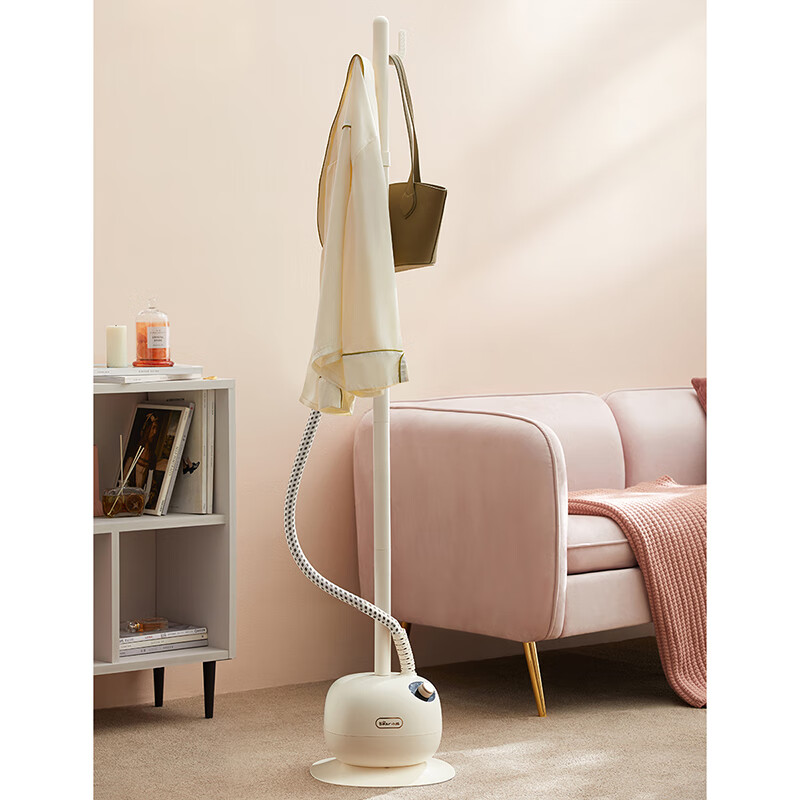 小熊(Bear)挂烫机家用手持熨烫机电熨斗蒸汽服装店熨衣服商用大功率 GTJ-B15V1米白+配防烫手套 无熨烫板款