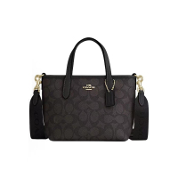 COACH/蔻驰City 23经典老花按扣托特包Tote包购物袋皮革单肩包中号女款 CW032-IMXAQ