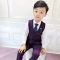 迪鲁奥(DILUAO)儿童礼服马甲套装男童西服中大童主持人服装男钢琴表演服新款