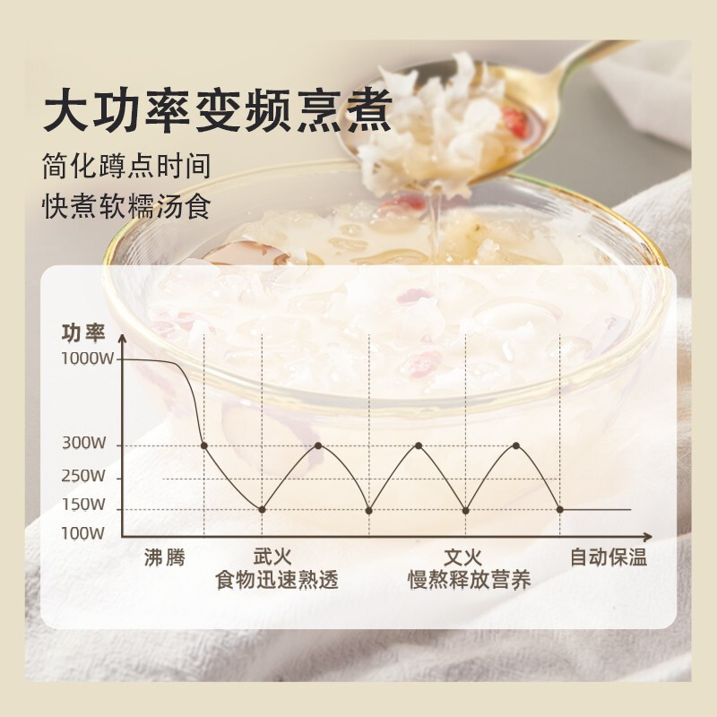 小熊(Bear)养生壶 煮茶器 煮茶壶 烧水壶电水壶热水壶电热水壶多段保温花茶壶果茶壶1.8L YSH-D18F1带滤网