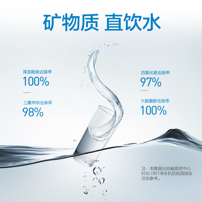 老板(ROBAM)三级超滤净水器PUF5-J381厨下式净水机5000L大净水量2L/min流量