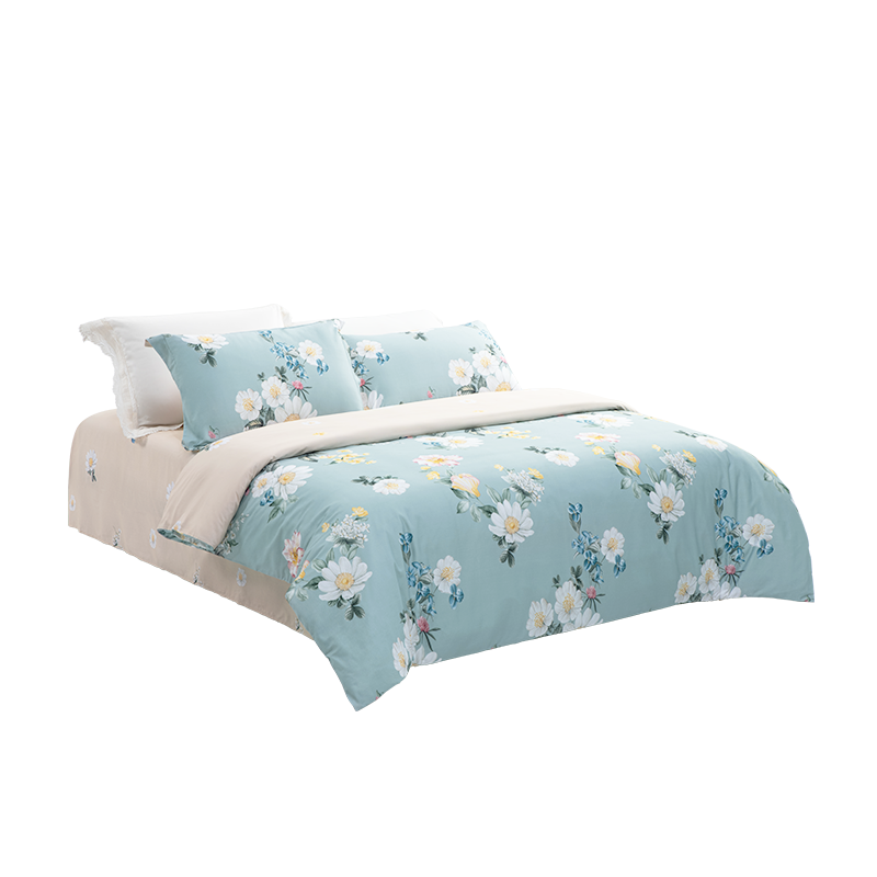 水星家纺 春野花漫-全棉四件套 126242 200cm*230cm高清大图