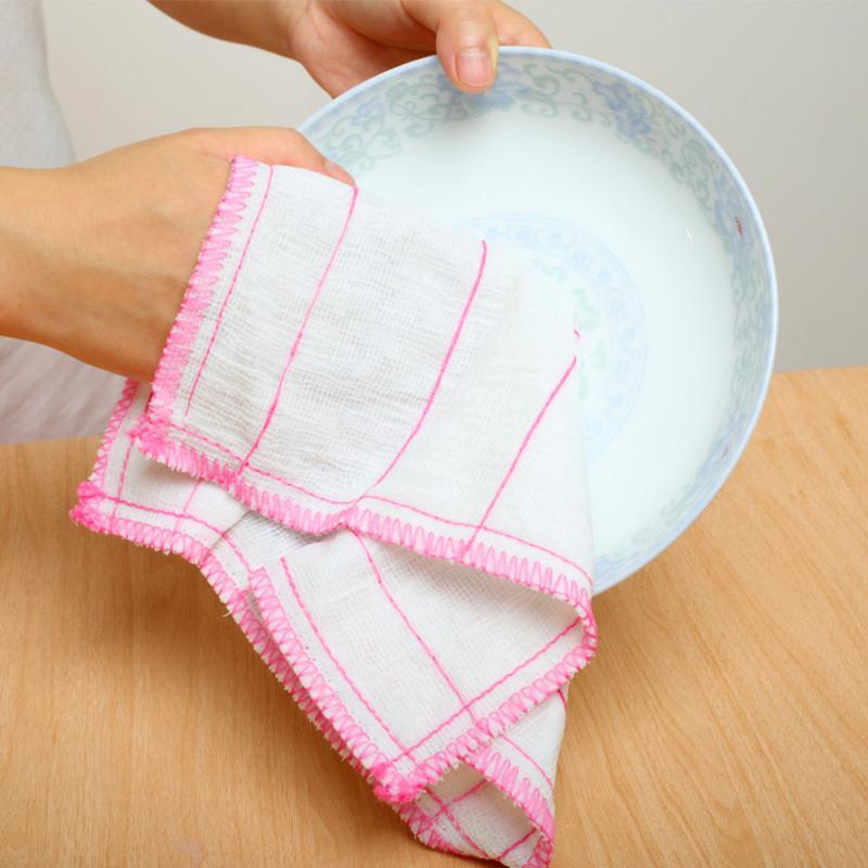 20条 洗碗布抹布加厚不沾油厨房洗碗巾厨房抹布清洁布吸水不掉毛刷碗布