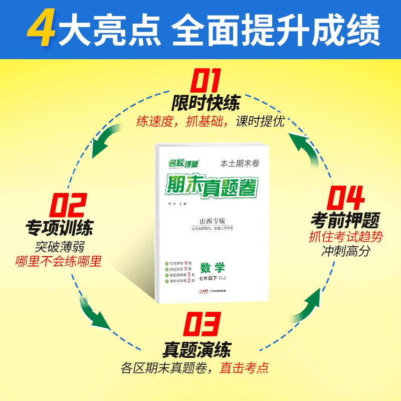 [合肥专版]英语-外研版 七年级下 [正版]2023名校课堂七下期末真题卷复习冲刺试卷初中八九年级下册人教版精编模拟单元高清大图