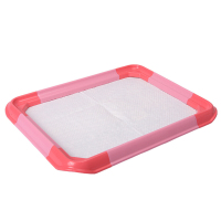 宠物次所组装犬厕4560-肉红色犬用次所狗次所专为狗狗设计狗次所尿垫