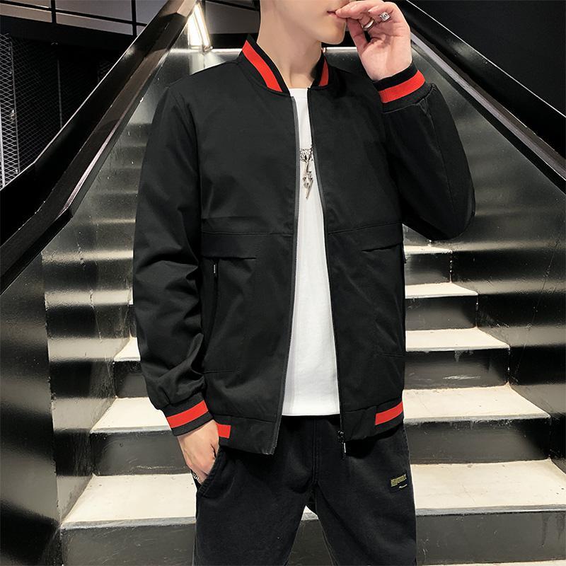 [直营]木林森(MULINSEN)外套男春秋季休闲宽松立领男士夹克潮流男上装衣服