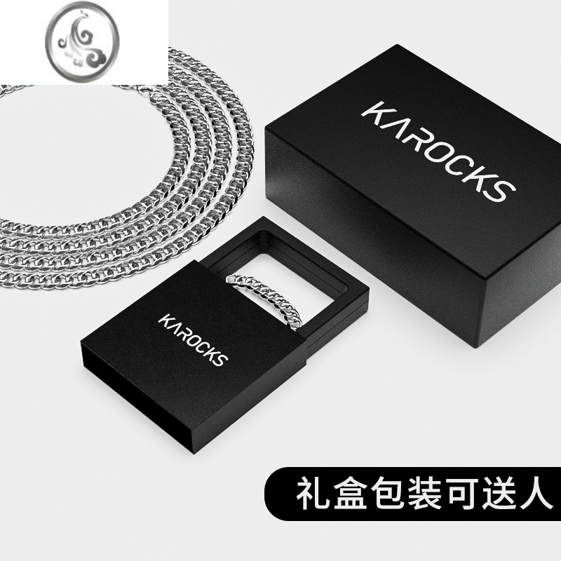 JiMi定制姓名R标字母项链男潮牌吊坠嘻哈女小众高街欧美嘻哈ins配饰 钛钢链吊坠字母C52CM/60CM可选备注