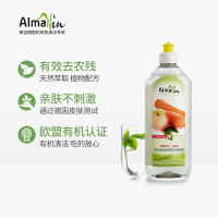 Almawin果蔬清洗剂 有机洗水果蔬菜液 蔬果洗涤清洁剂果蔬专用 除农残 家庭抑菌 德国原装进口 500ml*6
