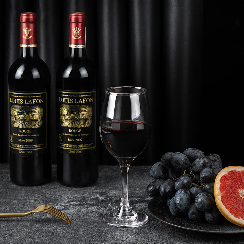 路易拉菲(LOUIS LAFON)侯爵山谷干红葡萄酒 750ml 单支礼盒*2 礼袋