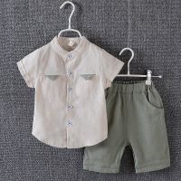 HKCP男女宝宝儿童夏装衬衫2短袖4套装1-5岁男童3夏季婴幼儿夏天衣服潮
