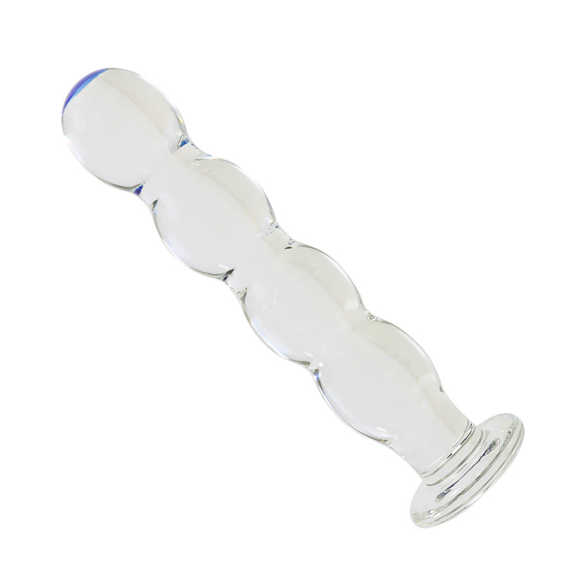 水晶按摩棒后庭拉珠玻璃阳具透明情趣性工具夫妻激情女自玩慰系列高清大图