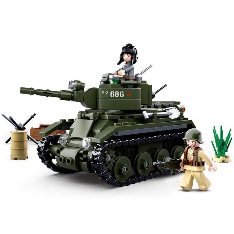 积木新年拼装二战玩具82型“水桶”两栖吉普车M38-B0690 M38-B0682高清大图