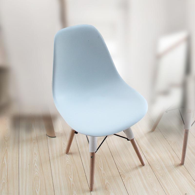 北欧餐桌椅原木色组合大理石长方形时尚玻璃饭桌客厅家具_772_294 木脚白色椅单（单椅）一桌四椅支架结构